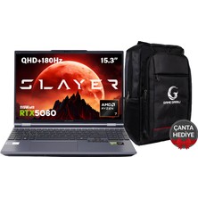 Game Garaj Slayer R7T2-5060 C2 Amd Ryzen 7 255 16GB Ram 1tb SSD RTX5060 15.3" 180Hz Qhd+ IPS Freedos Gaming Laptop