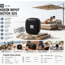 Fortico G-444 Kablosuz Bluetooth Hoparlör Taşınabilir Speaker Fm Radyo USB Bellek Tf Kart Aux Destekli Şarjlı Güçlü Stereo Ses Kamp Piknik Bisiklet Motosiklet Uyumlu