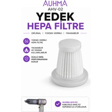 Auhma Ahv-02 Orijinal Yedek Hepa Filtre | Yüksek Verimli Toz Filtresi | Yıkanabilir