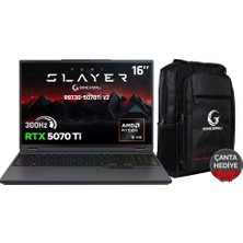 Game Garaj Slayer R9T3D-5070TI V2 C5 Amd Ryzen 9 9955HX3D 32GB Ram 2tb SSD RTX5070TI 16" 300Hz Qhd+ IPS Freedos Gaming Laptop