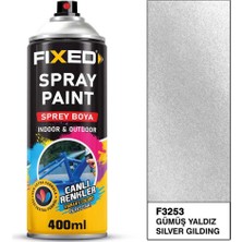 Sgs Fixed F3253 Sprey Boya Akrilik - Gümüş Yaldız Efekt 320 gr 400 ml