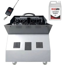 Quenlite QB-1200LK Bubble Machine Baloncuk Makinesi Uzaktan Kumandalı 1200 Watt (LİKİT DAHİL)