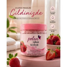PolenPlus Çilek Özlü Yüz Peeling 500 gr Peeling Etkisi ile Cilt Temizliği Sağlar