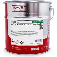 İbavet Selülozik Extra Dolgu Vernik 12 Kg Şeffaf