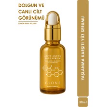 Glone Anti Aging Yüz Serumu | Yaşlanma Karşıtı Bakım ve Dolgun Cilt Görünümü İçin | Somon DNA & Kolajen | 50 ml