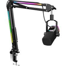 Fifine Ampligame AM8PROT Xlr/usb Rgb Dinamik Mikrofon Seti