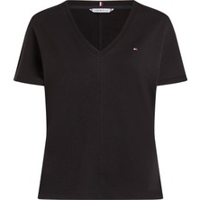Tommy Hilfiger Fıtted Lyocell Pq Tee