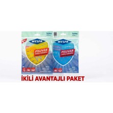  Wespa 2'li Turuncu ve Mavi Renkli Pisuvar Koku Gidericisi