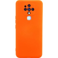 Lims Store Newface Tecno Camon 16 Kılıf Nano Içi Kadife Silikon - Turuncu