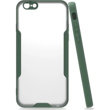 Lims Store Newface Apple iPhone 6 Kılıf Platin Silikon - Yeşil