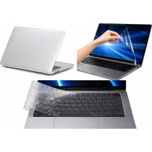 Gemini Macbook Neo 13 Inç A3404  Kılıf Hardcase Klavye Koruyucu +Ekran Koruyucu 3 Lü Set