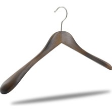 NYN Ahşap M-023 Erkek Ceket Kaban Askısı Ceviz Renk 4 Adet 45CM