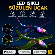 E-Deniz Ticaret Elden Fırlatma Boydan Ledli Köpük Uçak 2' li Set