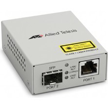 Allied Telesis AT-MMC2000/SP Mini Gigabit Ethernet 10/100/1000T Bakırdan Esnek Sfp Yuvasına Medya Çevirici
