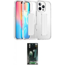 Marsilyan™- iPhone 16 Pro Kılıf Nova Işık Koleksiyonu - Siyah 360 Mat Full Body Arka Koruyucu