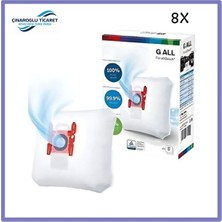 Çınaroğlu Ticaret  Siemens Uyumlu Vs Z3XTRM Süpürge Type G All Toz Torbası 8 Adet Kutulu