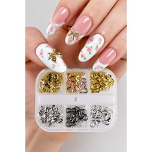 Misyul Tırnak Süsleme Metal Kurdele Charm Seti, Nail Art Tırnak Süslemesi