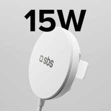 Sbs Qi2 15W Magsafe Uyumlu Kablosuz Standlı Şarj Cihazı