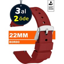 Trendburada Fossil-Welder-Wesse-Casio-Armani-Omega-Seiko-Tissot Saat Uyumlu 22mm Silikon Saat Kordonu Kayışı MR1