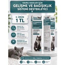 Bona Pets Yavru Kediler Için Gelişimi Destekleyici Bağışıklık Sistemi Güçlendirici Macun Malt 100MG