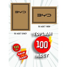 35X50 135 Gr. Kraft Kağıt Oto Paspası Byd 50 Adet Yatay 50 Adet Dikey
