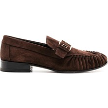 Sofia Baldi Splay Kahve Süet Kadın Loafer