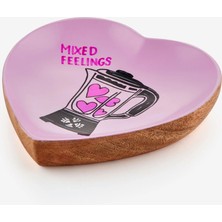 Gift Company Pembe Mango Ağacı Mixed Feelings Dekoratif Tabak 15X3X16,5 cm