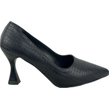 Matzeliger MZG1174 Siyah Kadın Kalem Topuklu Stiletto
