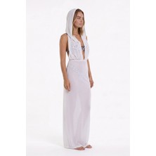 Louren Kapüşonlu Maxi Pareo P25046
