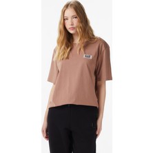 EA7 Emporio Armani Contemporary Sport Kadın Kahverengi T-Shirt