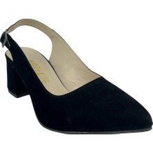 Matzeliger MZG1169 Siyah Kadın Kalın Topuklu Stiletto