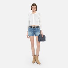The Kooples Kadın Beyaz Crop Örgü Hırka