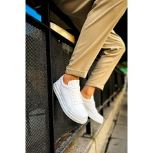 Chekich CH979 - Santoni Crt Spor Erkek Ayakkabı Beyaz