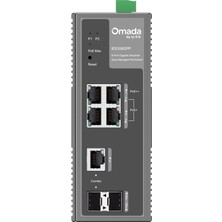 Omada IES206GPP Industrial, 6 Port Gigabit, 1port Poe++, 3 Port Poe+, 1 Port Gigabit Combo Sfp, 120W, Yönetilebilir, Endüstriyel Switch