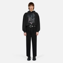 The Kooples Erkek Siyah Baskılı Sweatshırt