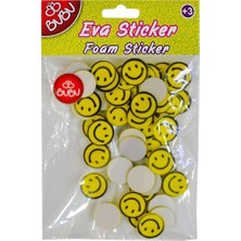 Toyfest Bu-Bu Eva Sticker Gülen Yüz Küçük