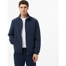 Nautica Erkek Lacivert Regular Fit Dik Yaka Su Itici Mont