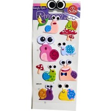Toyfest Bu-Bu Puffy Stickers Googly Eyes Salyangozlar