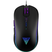 Gamdias Gamdıas Aura Gs3, Çok Renkli Aydınlatma,  USB Kablolu, 6 Tuşlu, Gaming Mouse, 3.600 Dpı, Siyah