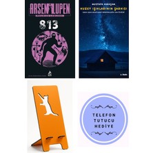 Ren Kitap Arsen Lupen 813 - Maurice Leblanc + Kuzey Işıklarının Şarkısı + Telefon Tutucu