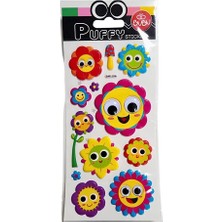 Toyfest Bu-Bu Oynar Gözlü Stickers Çiçekler