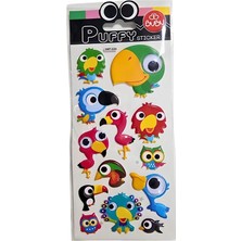 Toyfest Bu-Bu Oynar Gözlü Stickers Papağanlar