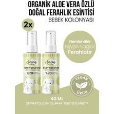 Clooe 2'li Bebek Kolonyası Bare Touch 40 ml - Hafif ve Ferah Notalı - Organik Aloe Vera Özlü