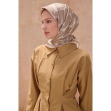 Belli Twill Ipek Eşarp Vizon, Krem