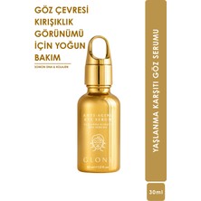 Glone Yoğun Anti Aging Göz Serumu | Göz Çevresi Kırışıklık ve Yorgunluk Görünümü İçin | Kolajen & Somon DNA | 30 ml