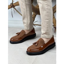 Chekich CH002 - Rst Loafer Verniciata Erkek Ayakkabı Kahve