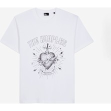 The Kooples Erkek Bisiklet Yaka Kısa Kollu Beyaz T-Shırt