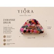 Yiora Premium Seri Ithal Asetat Kemik Toka Küçük Boy (7 Cm)