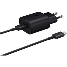 Samsung Galaxy A41 Fast Charging 25W Type-C Çıkışlı Kablolu Şarj Aleti Siyah(Samsung Türkiye Garantili)