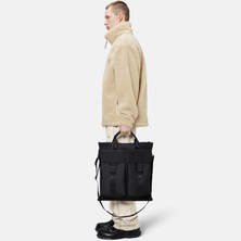Rains Trail Tote Bag W3 Unisex Siyah Omuz Çantası